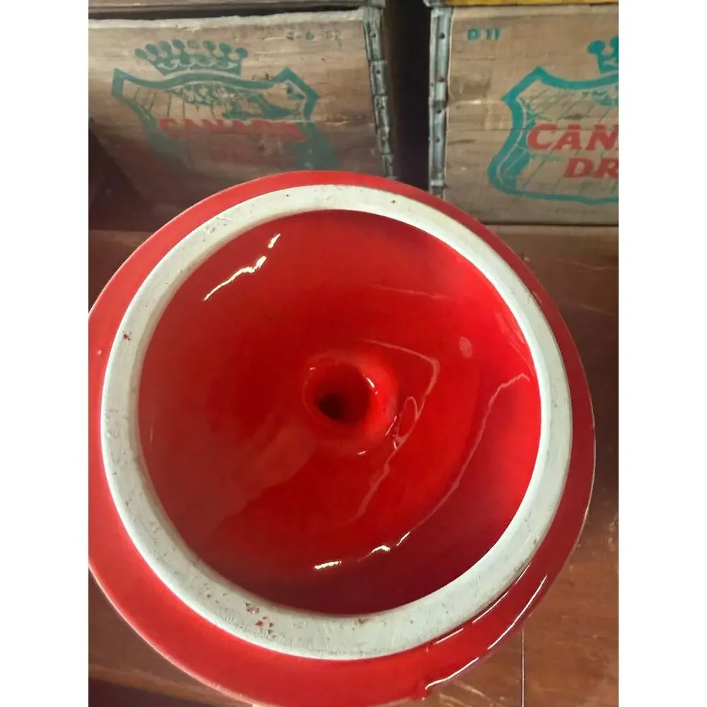 Vintage 1950's Red Apple Cookie Jar by Doranne of California J-111 MADE IN USA